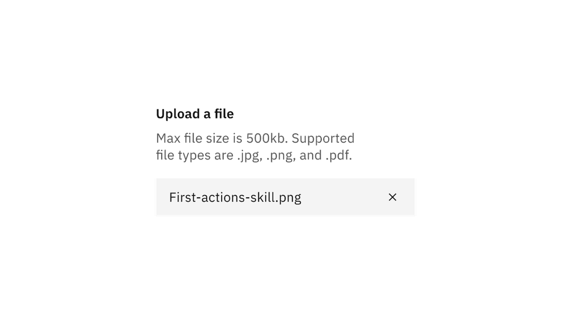 Drag and drop file uploader in context example